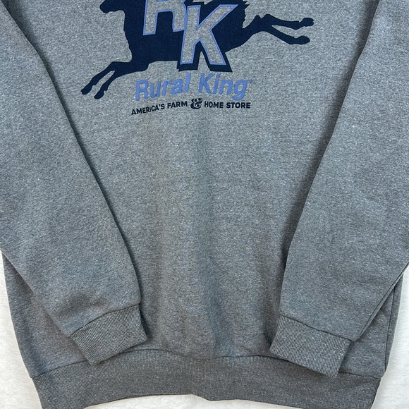 Rural King Men’s Crewneck Sweater Gray Size Medium - Picture 6 of 10